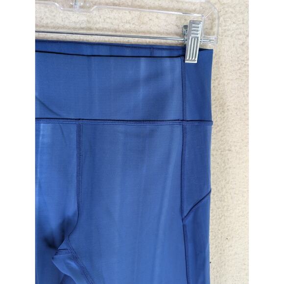 Lululemon Leggings Womens Sz 8 Utility Blue In Movement 7/8 Tight Everlux Gym - Picture 11 of 16